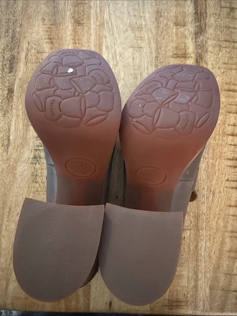 Kork Ease Barbara Women's Gray Leather Platform Loafer Heels mules NEW 9.5 9 1/2